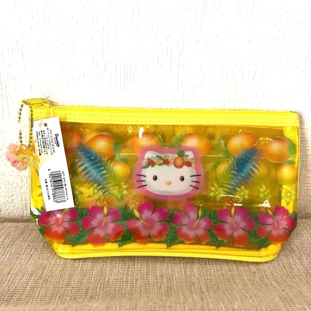 激レア!!サンリオハローキティ南国フルーツトロピカル　ハイビスカス　ポーチ