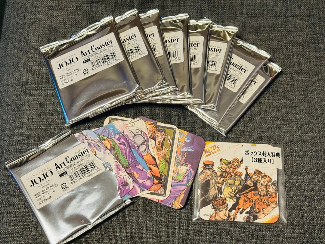 ジョジョ展 荒木飛呂彦 原画展 限定 アートコースター　特典付き48枚セット