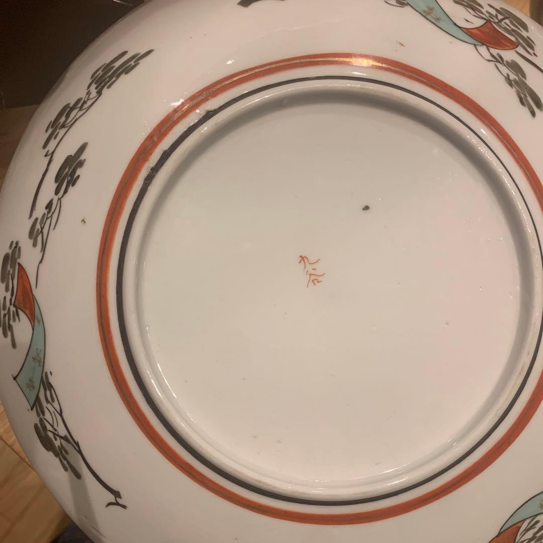 九谷焼き未使用！貴重な明治時代の手描き大皿