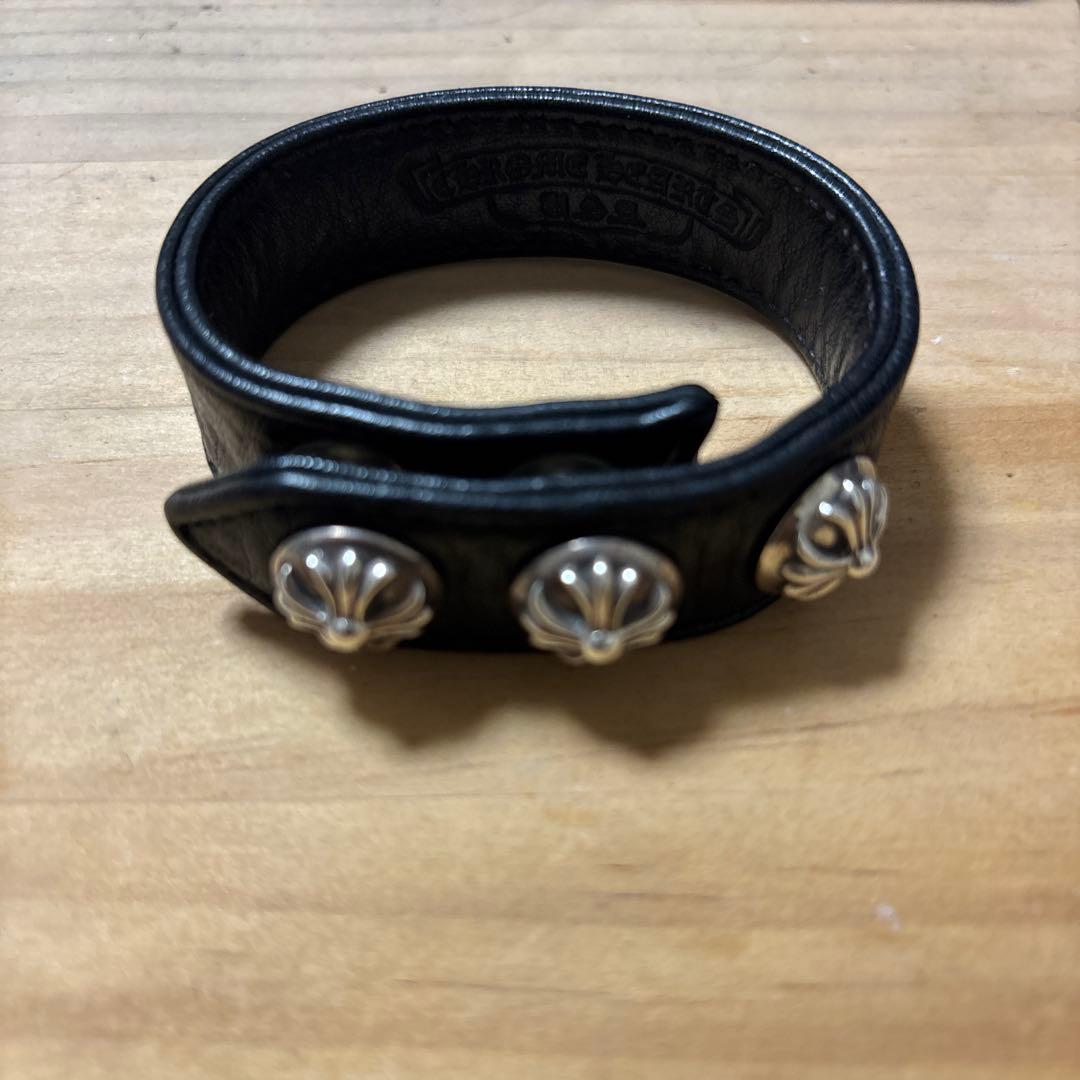 レザーブレスレット シルバー装飾