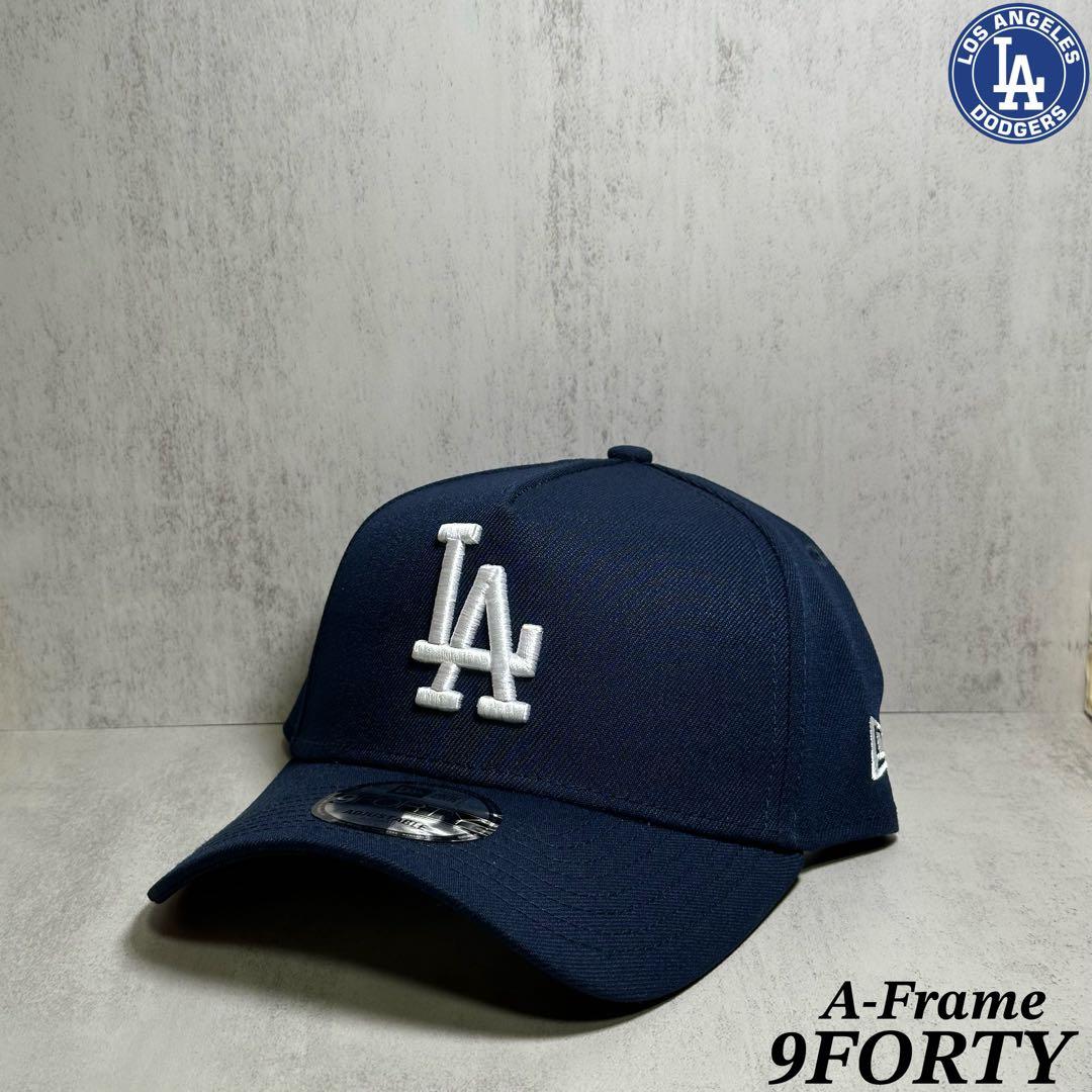 【海外限定】 ドジャース 9FORTY A-Frame ネイビーキャップ ②