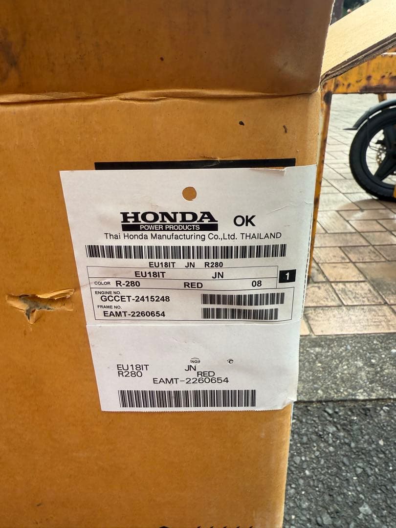 HONDA EU18i ポータブル発電機