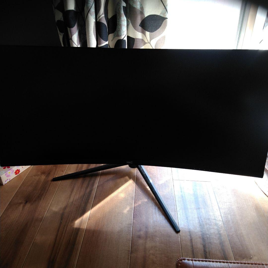 HKCウルトラワイドモニター 大画面34インチ湾曲144Hz