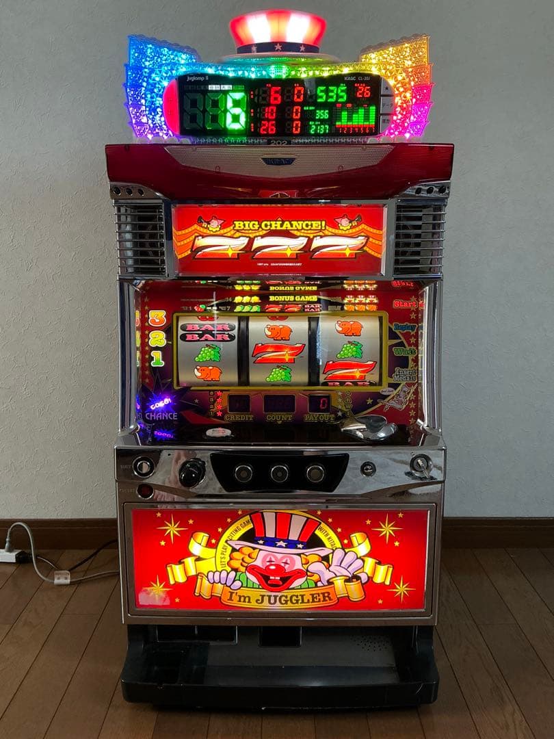 ニューアイムジャグラーEX-C 筐体本体 5号機 メダル不要機付き