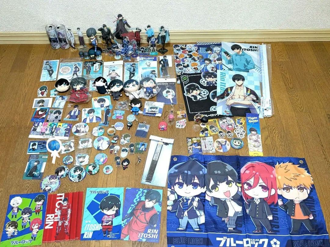 ブルーロック糸師凛他キャラクターグッズ大量まとめ売り(新品・未開封あり)