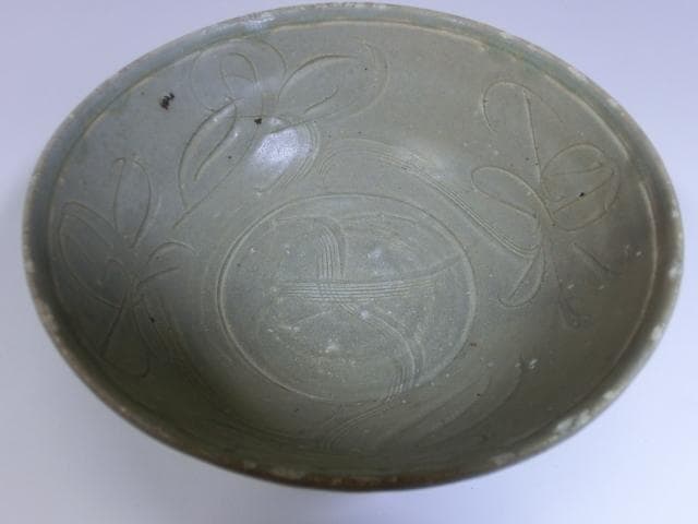 鉢■高麗青磁印花文古鉢 中国 古玩 茶碗 菓子器 菓子鉢 古美術 時代物 骨董■