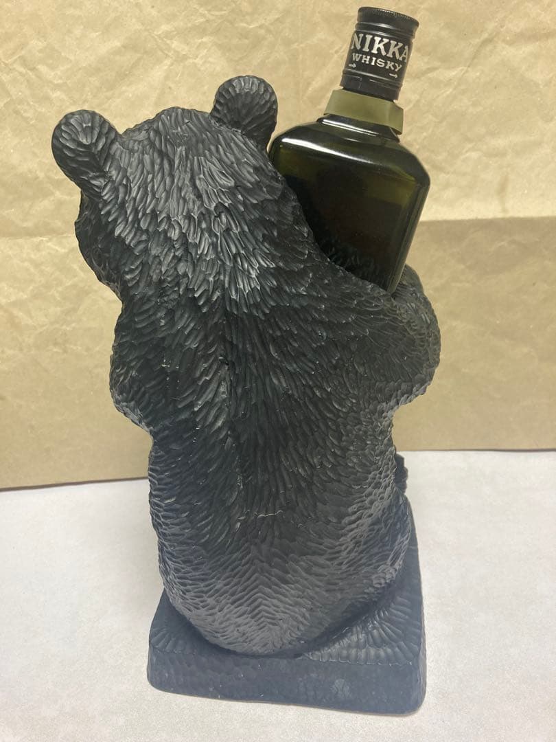 【非売品】ニッカウイスキー ボトル抱き熊 熊 置物