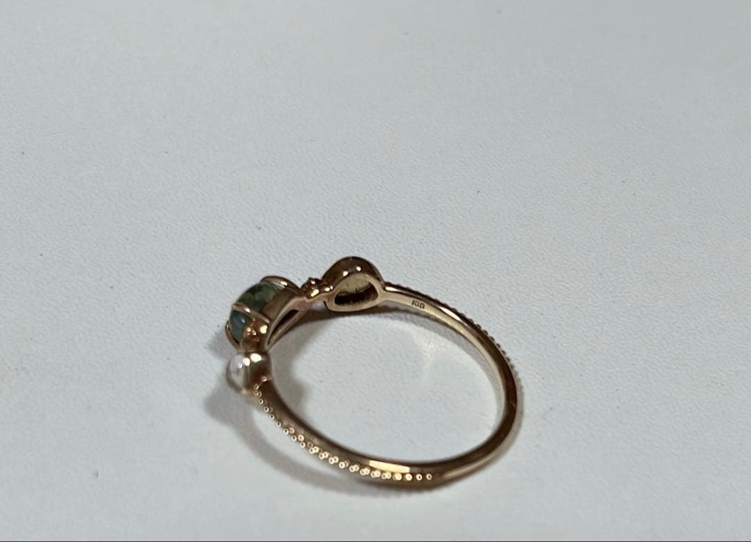 agete モスアゲート　リング　9号