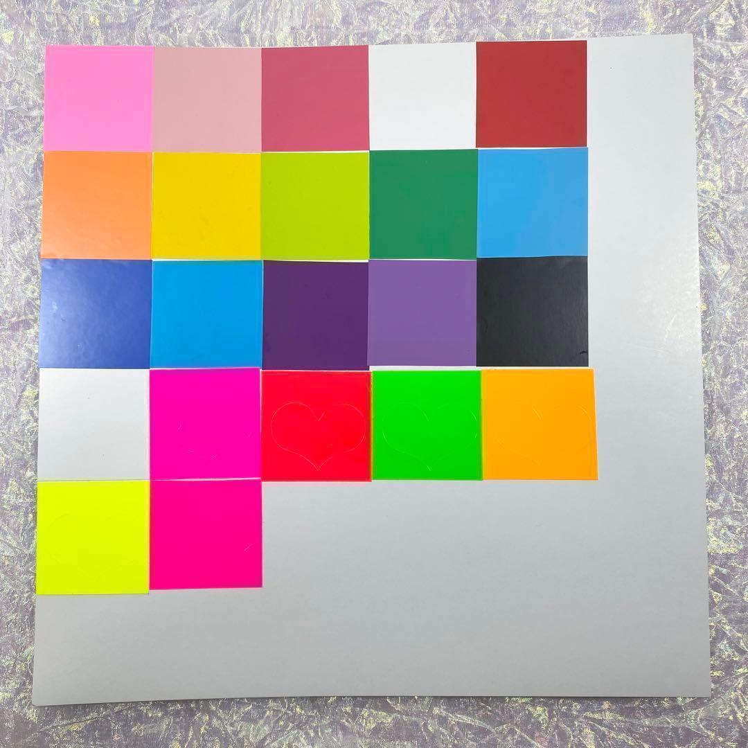 団扇屋さん　団扇素材　カッティングシート　蛍光シート　30×30cm 10