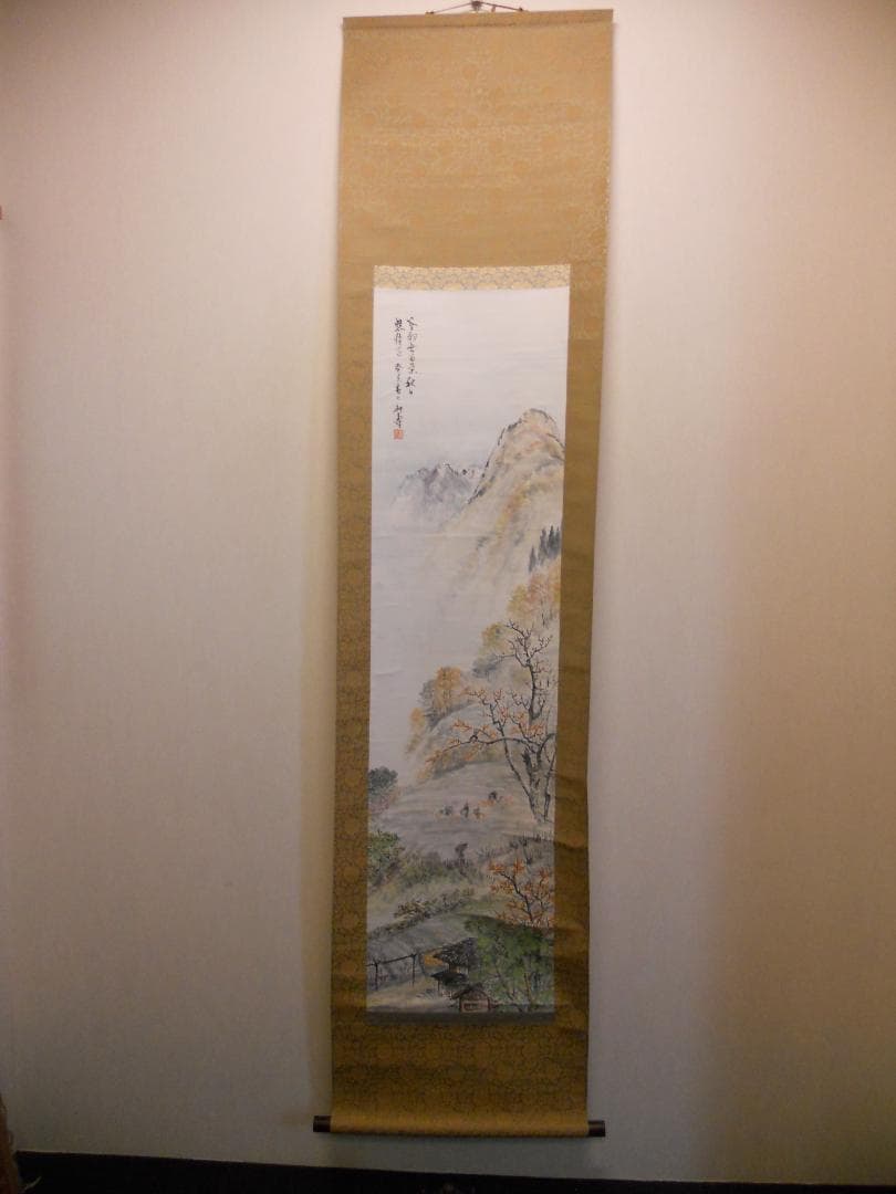 掛け軸 耕寿 秋谿好日 紙本 希少 軸装 茶道具 掛軸 美品 です。