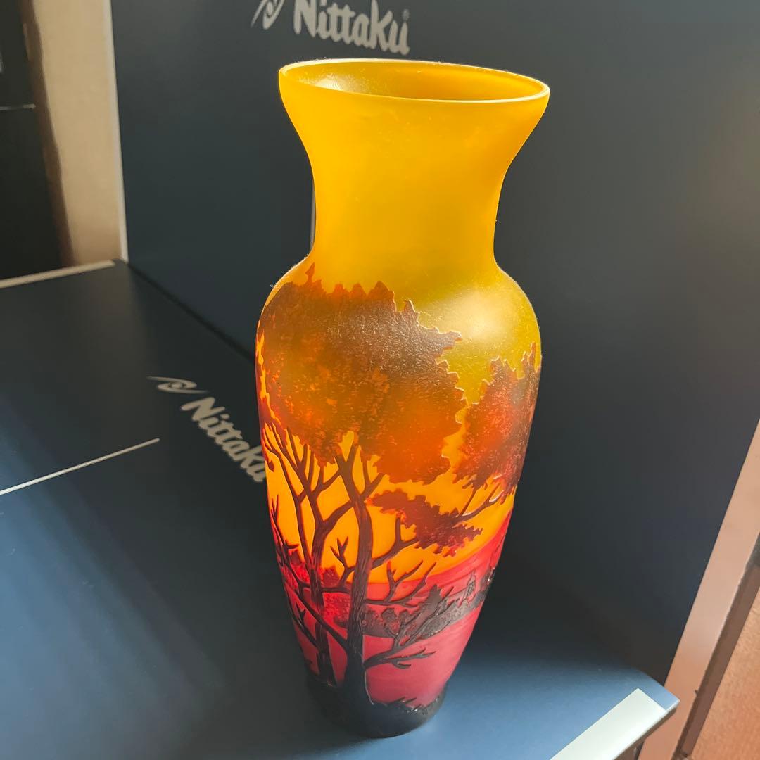 グラデーションガラス花瓶 高さ30cm