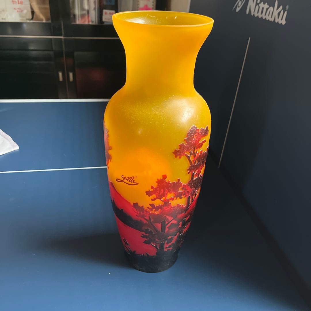 グラデーションガラス花瓶 高さ30cm