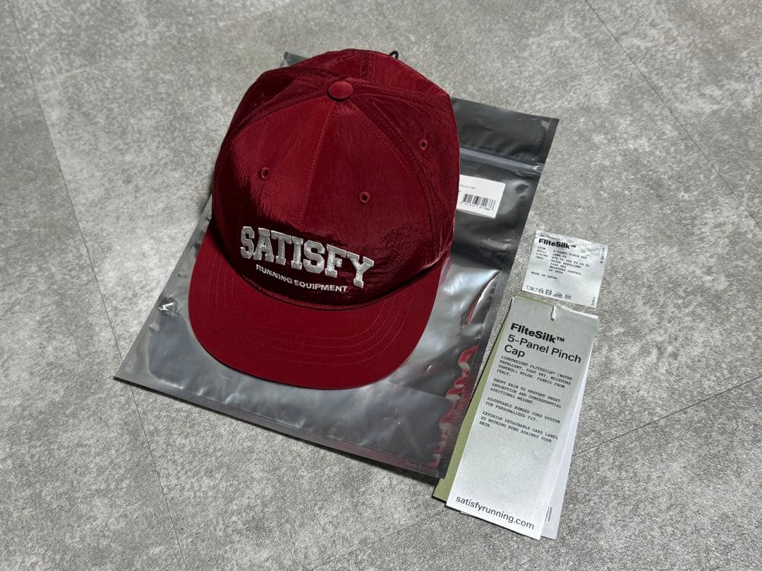 satisfy running 5‑Panel Pinch Cap