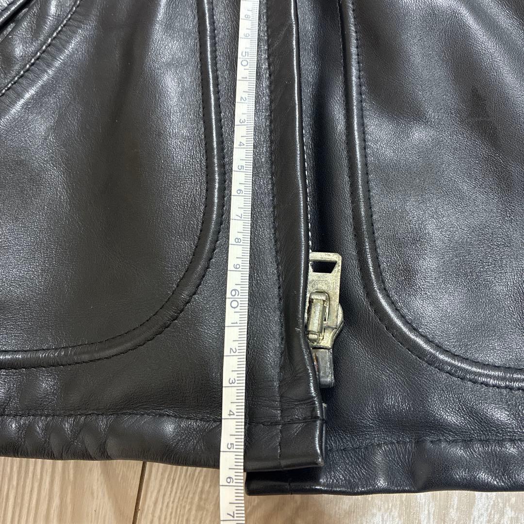 Schott シングルライダースジャケット 40 黒