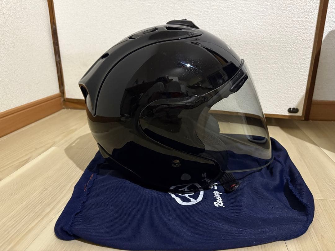 Arai ブラック ジェットヘルメット クリアシールド