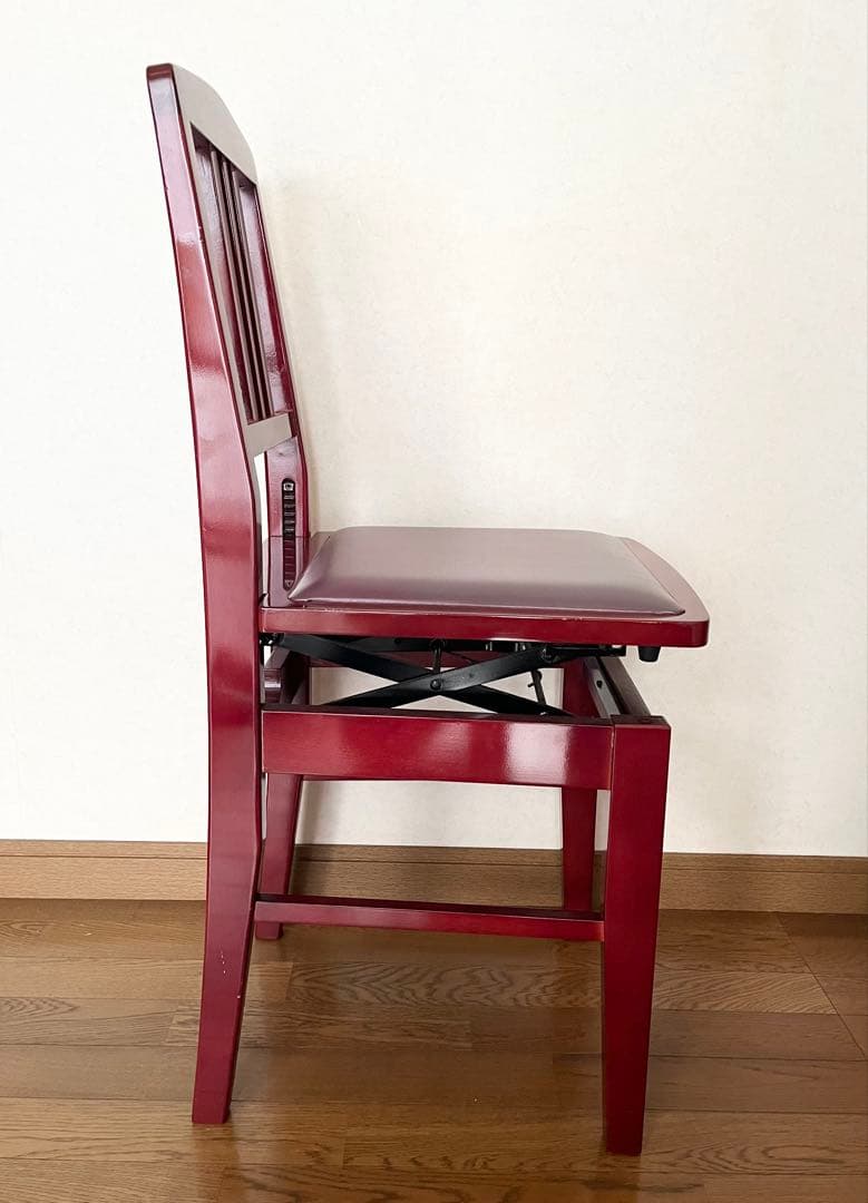 YAMAHA ヤマハ アップライトピアノ グランドピアノ 椅子 ワインレッド 赤
