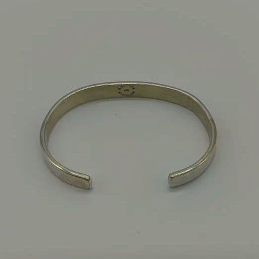 Navajo族 Bruce Morgan 14K×Sterling バングル