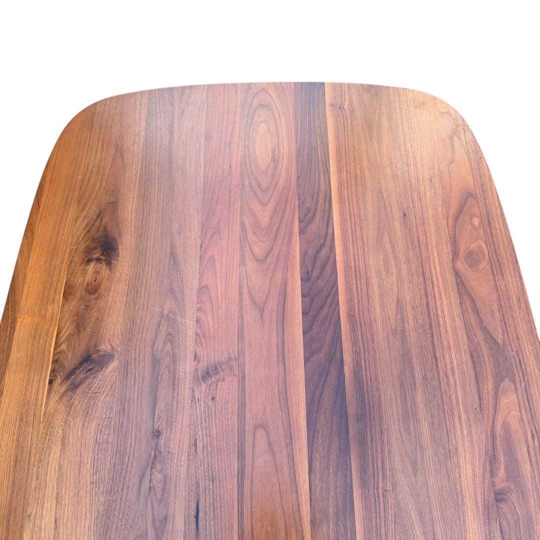 無印良品　ダイニングテーブル　ウォールナット　楕円　150cm 食卓　無垢材