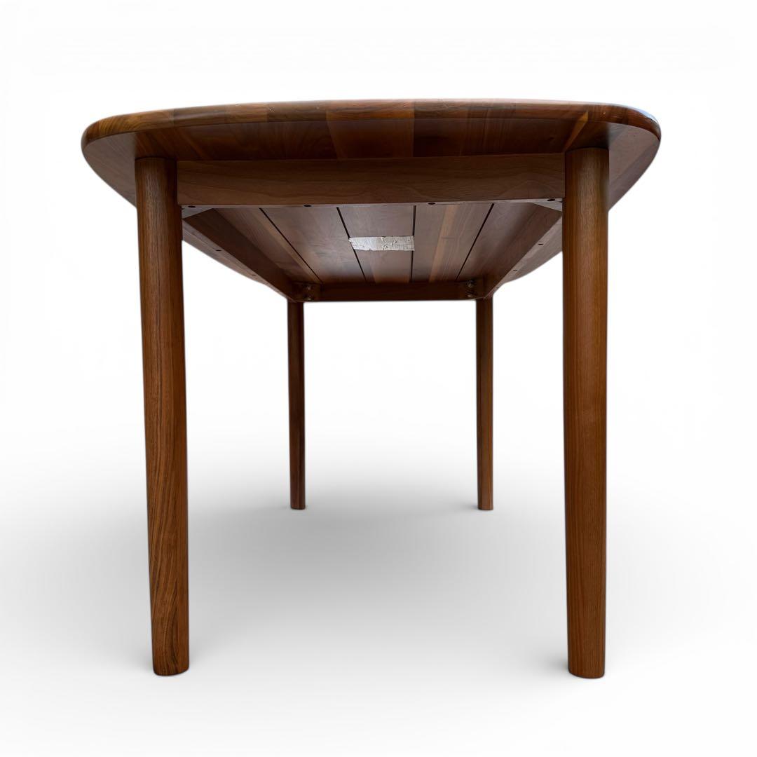 無印良品　ダイニングテーブル　ウォールナット　楕円　150cm 食卓　無垢材