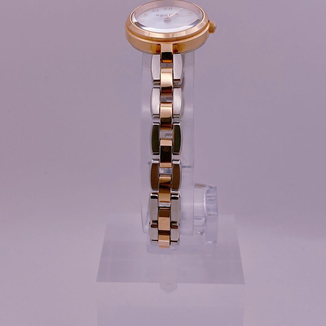 【ふたこ】アニエスベー マルチェロ 　クォーツ デイト　ピンクゴールド