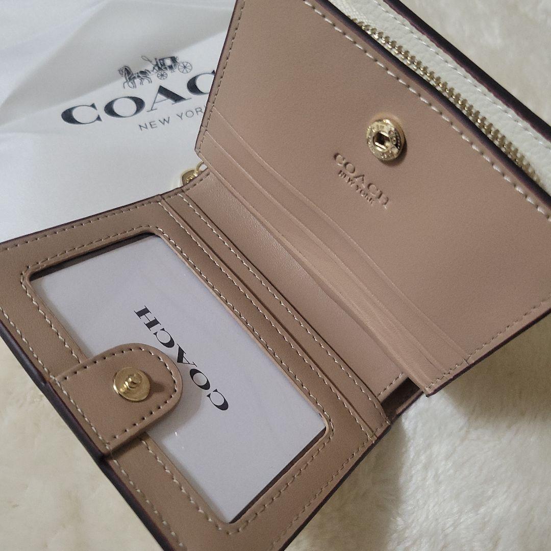 COACH コーチ 猫イラスト 二つ折り財布 ネコ アウトレット