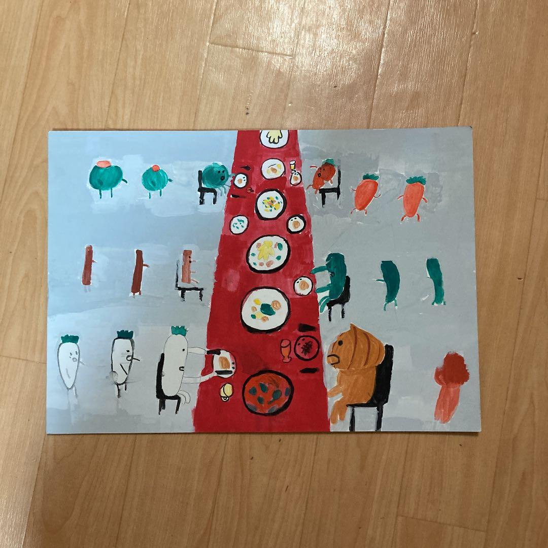 中学校の課題で書いた絵