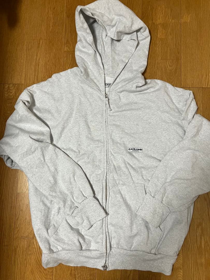 CAHLUMN グレー ダブルジップパーカー XXL 長谷川昭雄