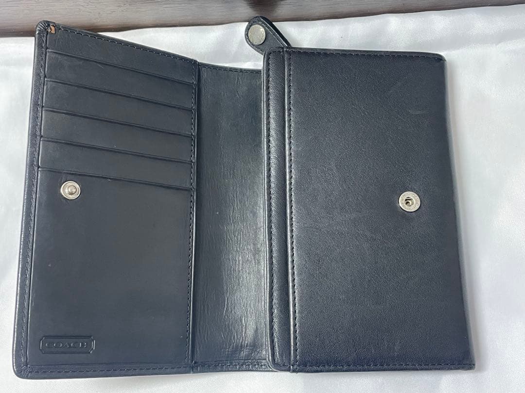 希少　極美品オールドコーチ 二つ折り財布　レザー カードケース