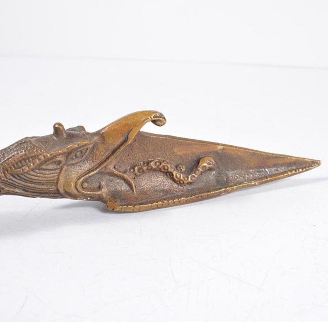 チベット密教法具　古銅鍍金 金剛杭　プルパ　骨董　アンティーク