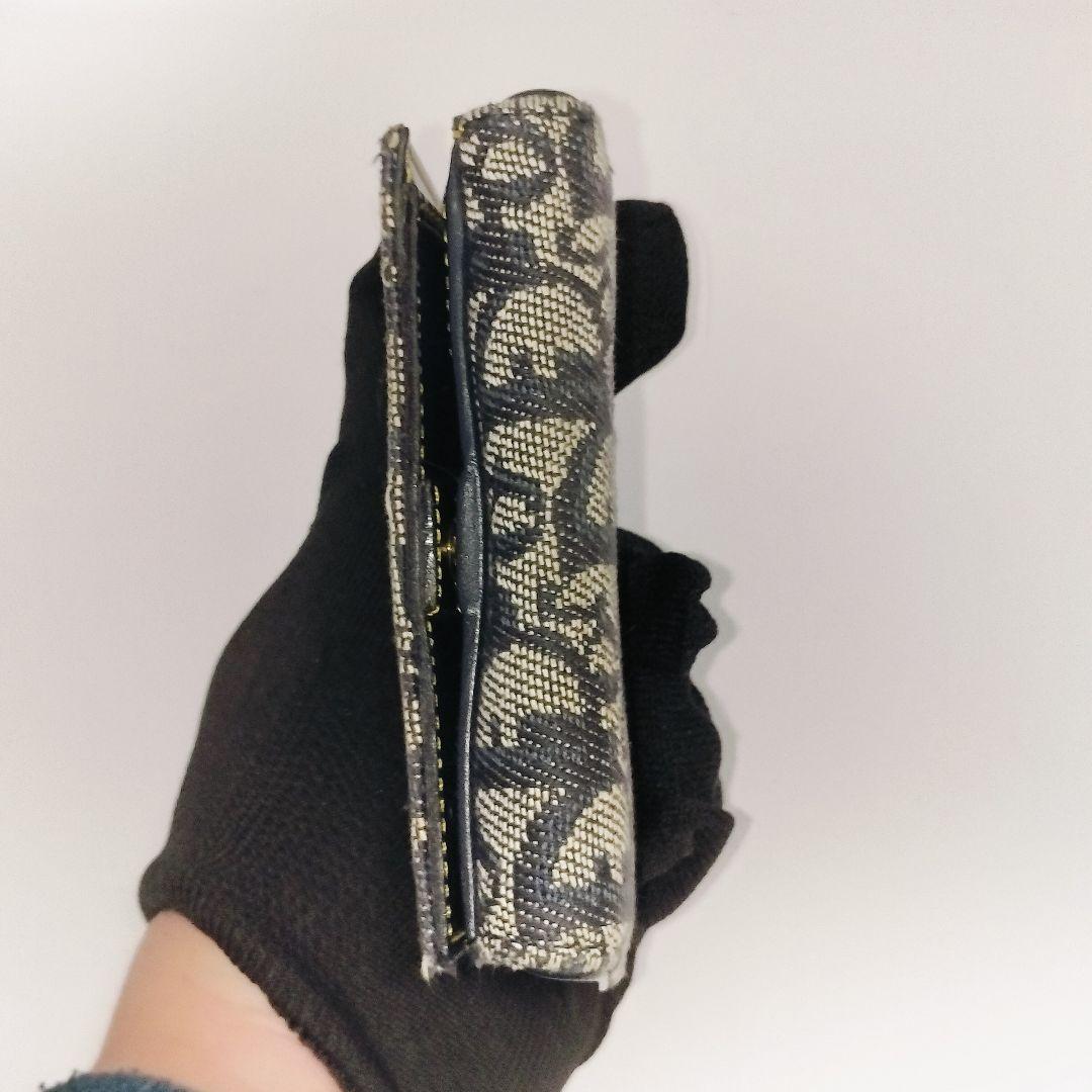 Dior トロッター サドルウォレット コンパクト キャンバス ダブルホック