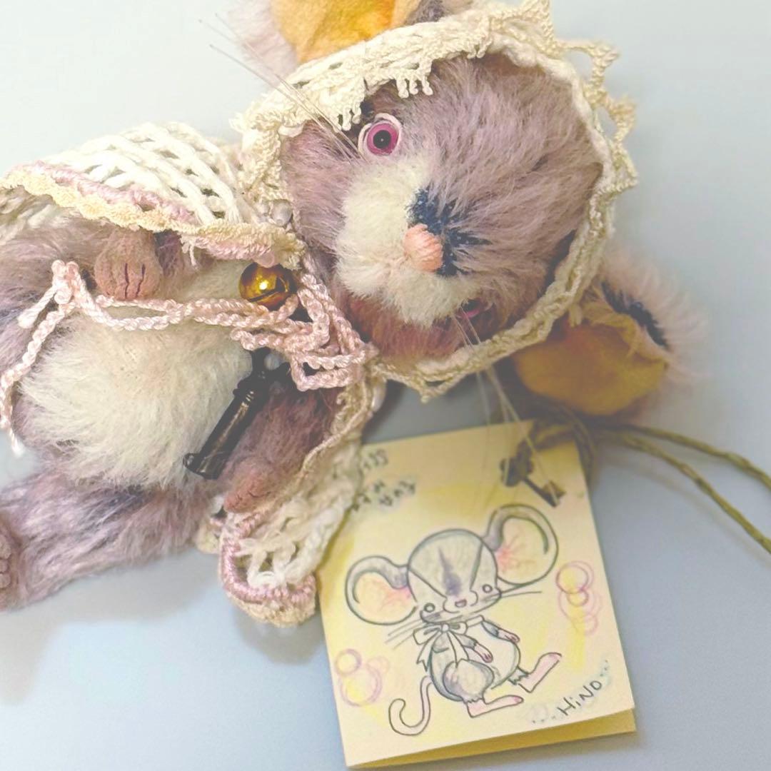 HiNO pixy 様 ねずみ 国内人気作家様 テディベア アーティストベア