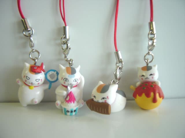 ♯Gtt28Ar夏目友人帳ニャンコ先生ストラップ2シークレット入6種