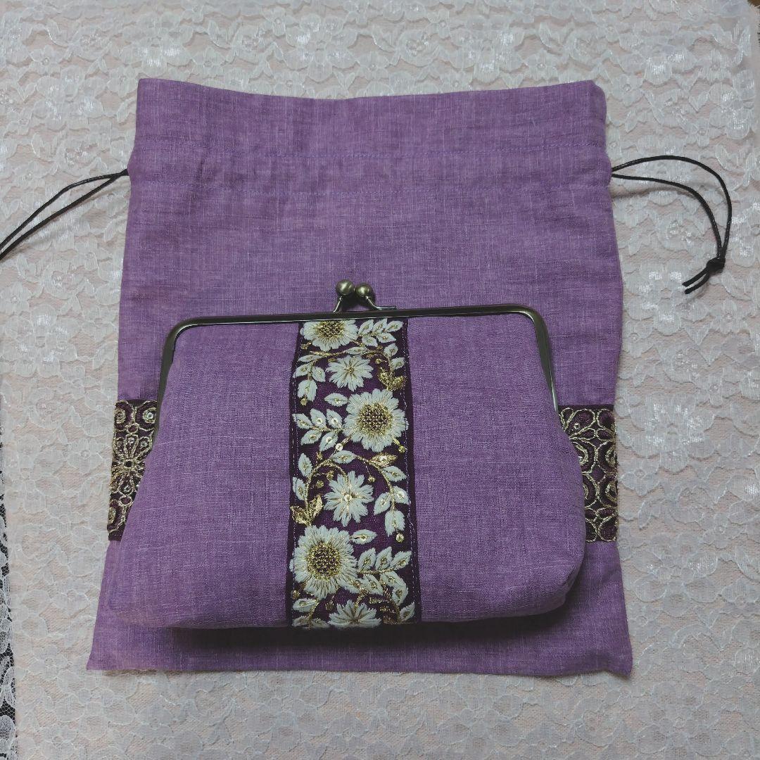 My様オーダーがま口ポーチ4点＆巾着袋