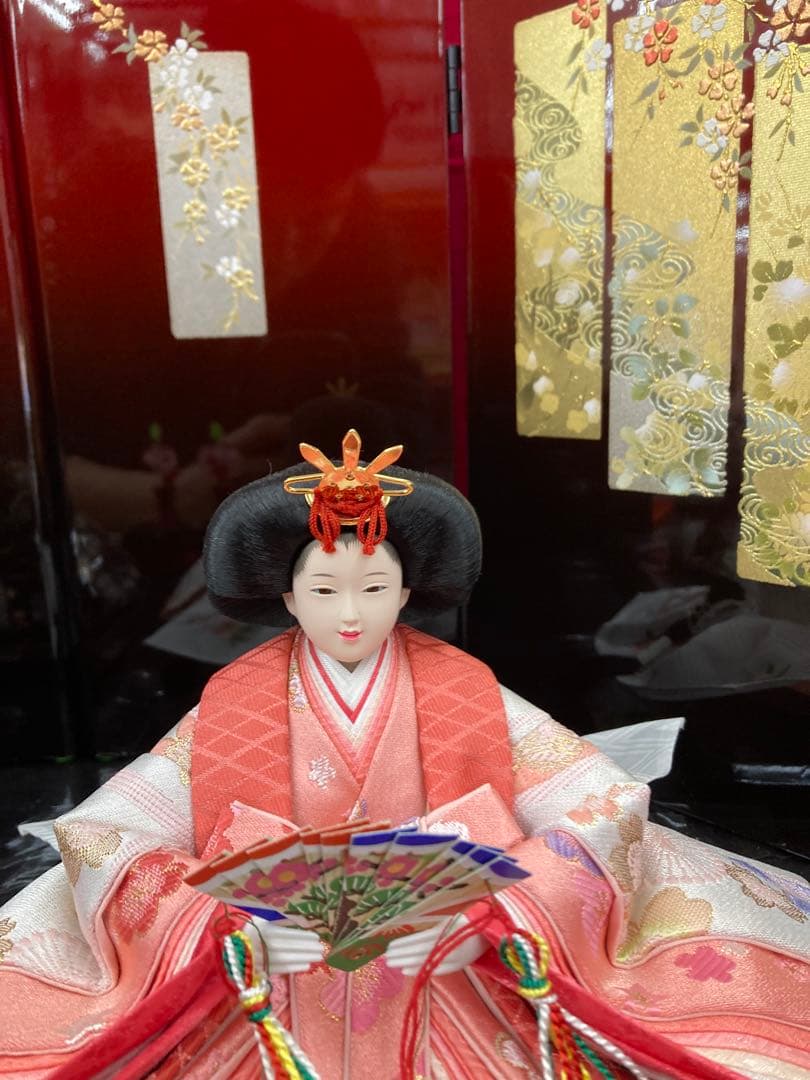 ひな人形収納型2人飾り