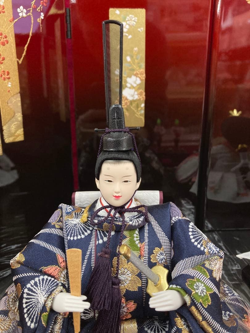 ひな人形収納型2人飾り