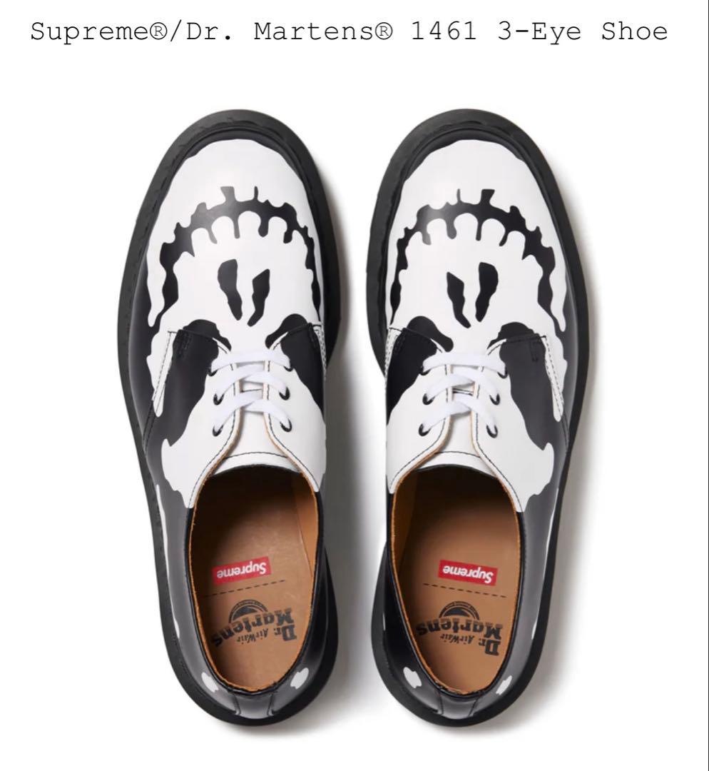 靴 Supreme Dr.Martens 1461 Skull 3 Eye 26cm