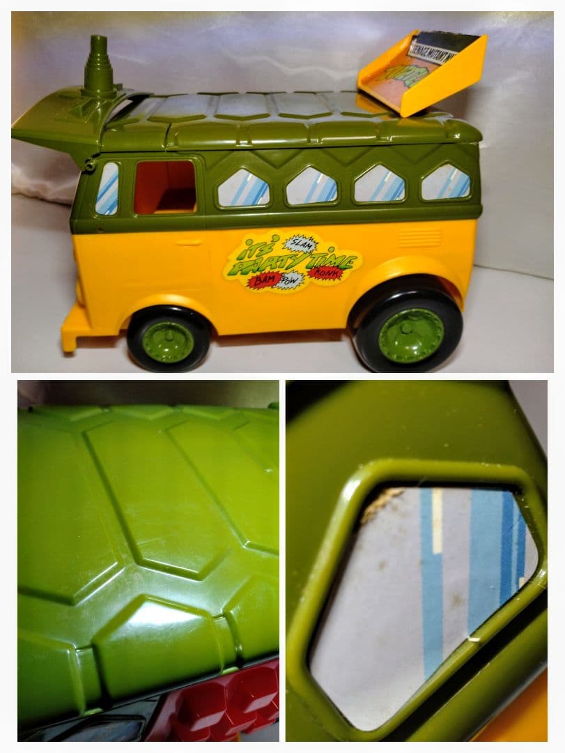 破損、欠品状態❌❌❌❌　ミュータントタートルズ　タートルワゴン・フィギュア