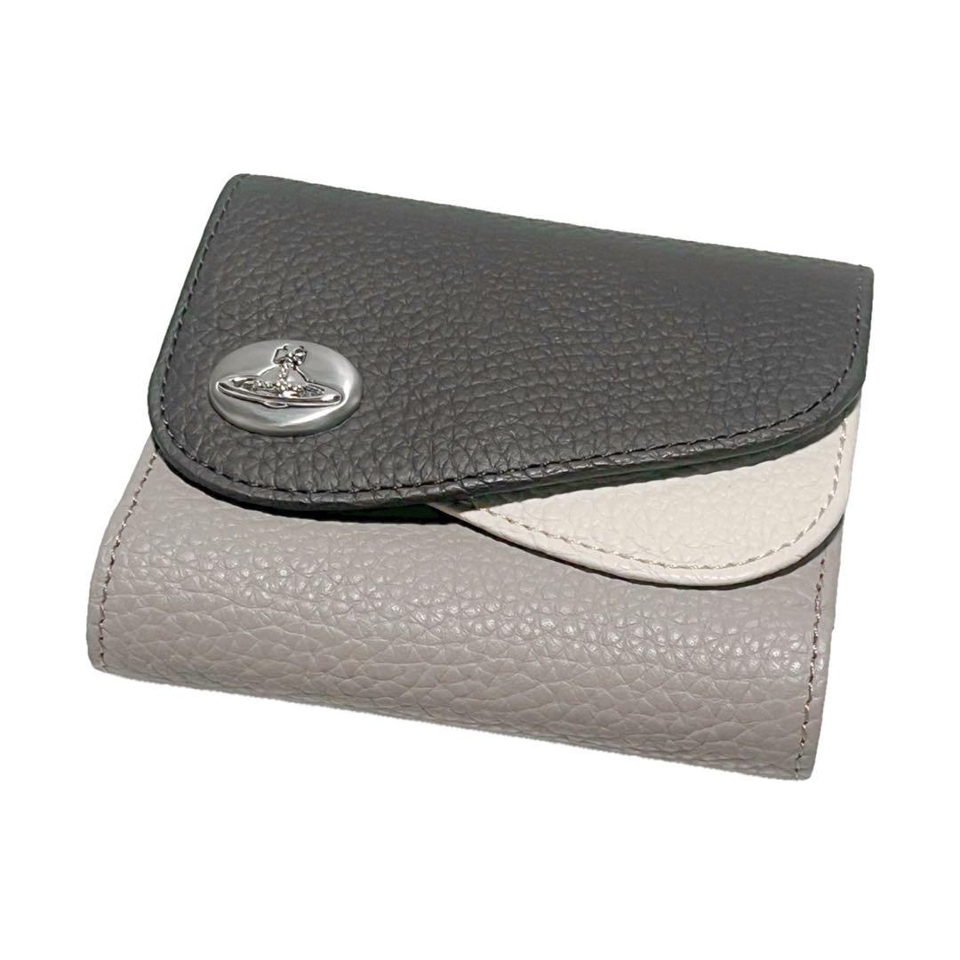 ヴィヴィアンウエストウッド ダブルフラップ 三つ折 二つ折 財布 レザー 本革