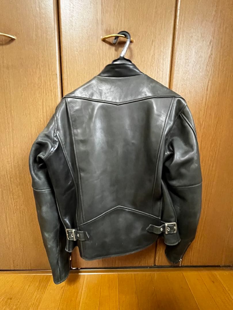 ブラックレザージャケット シングルライダース