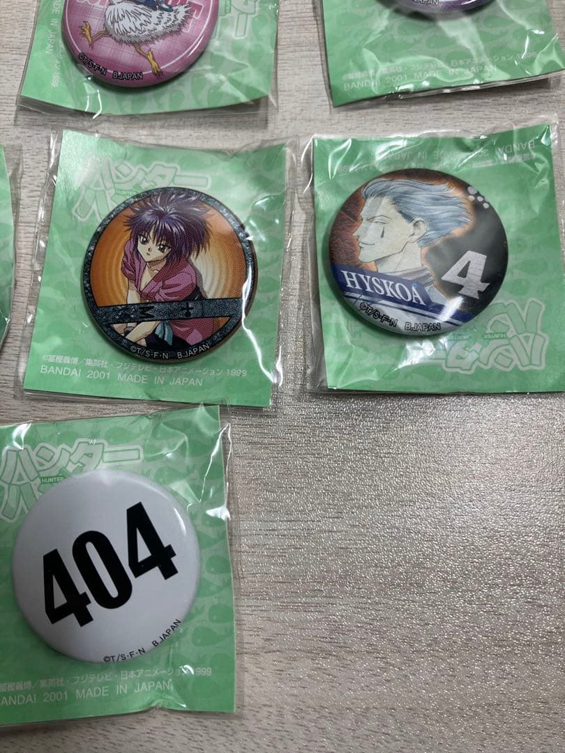 HUNTER×HUNTER ティンバッチ　旧アニメ　初代　クラピカ等　缶バッジ