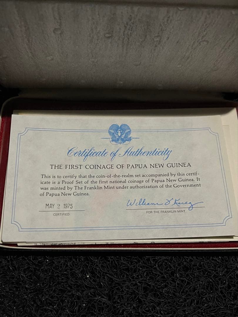 TK 1975年パプアニューギニア フランクリンミントプルーフセット
