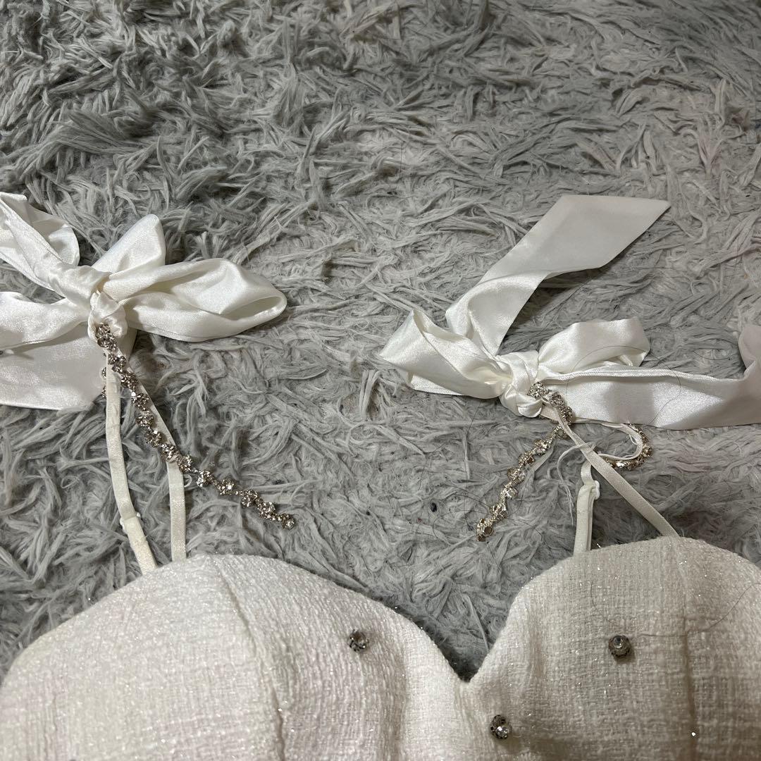 Jewels ビジューツイードセットアップドレス