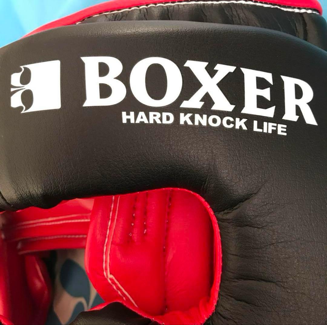 BOXER HARD KNOCK LIFE ヘッドギア 黒/赤