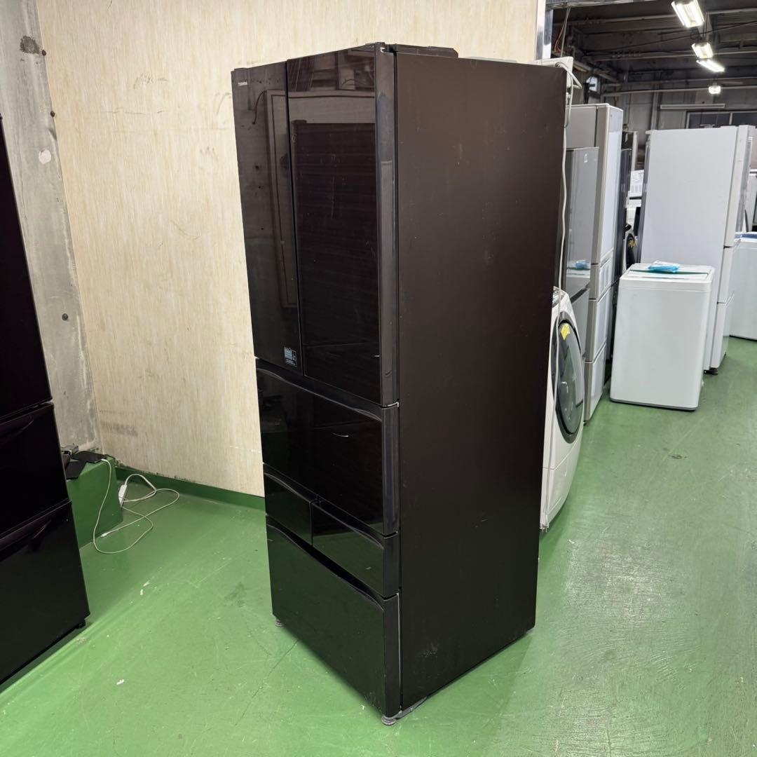 126 東芝　大型冷蔵庫　508L 500L強　小型　家庭用　自動製氷　観音開き