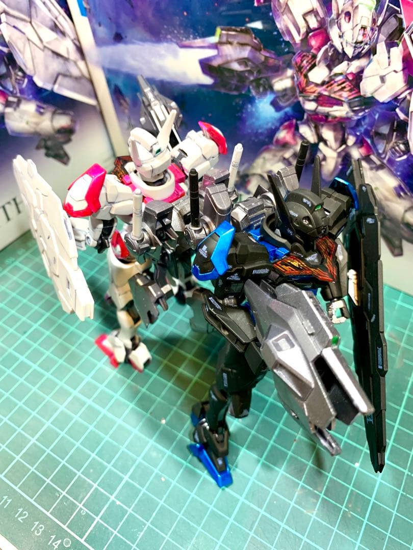 ガンプラ 【塗装済完成品】 HG 水星の魔女MSV風　ガンダムルブリス セット