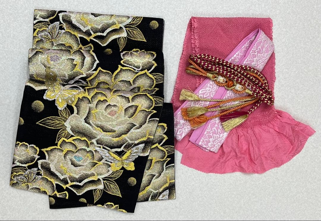 振り袖　フルセット　別誂長襦袢　成人式　刺繍入り　金彩加工　682