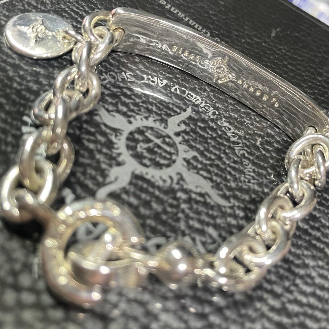 貴重　豪華　ファーストアローズ　チェーン　プレート　k18 ブレスレット 極太