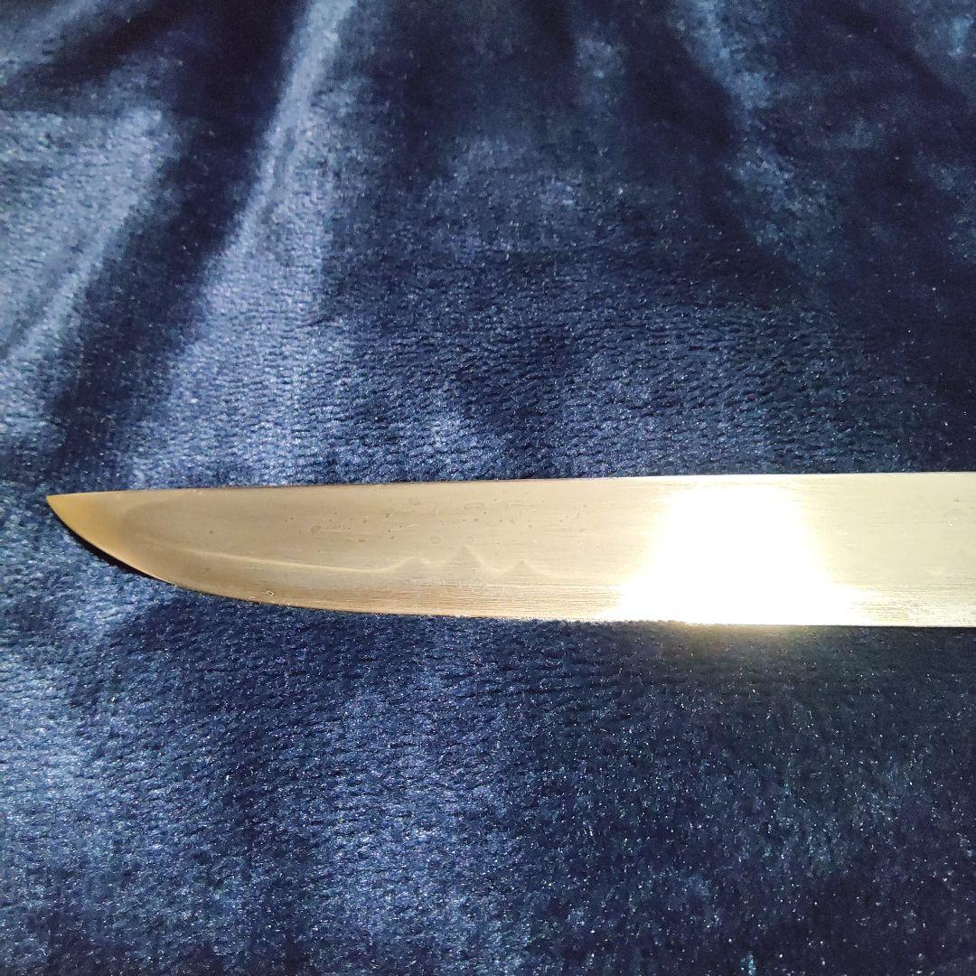 (1月10日までの限定お値下げ中)昭和初期頃　刀匠作　無銘　狩猟小刀　玉鋼