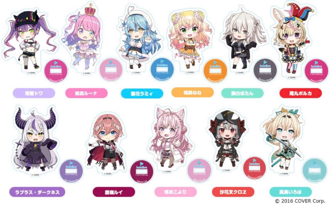 ホロライブ ねんどろいどぷらす アクリルスタンド 全種 セット