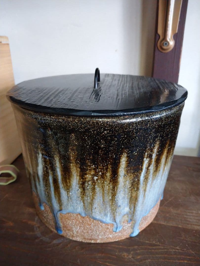 朝鮮唐津焼 水指（桐箱付） 小島喜昭